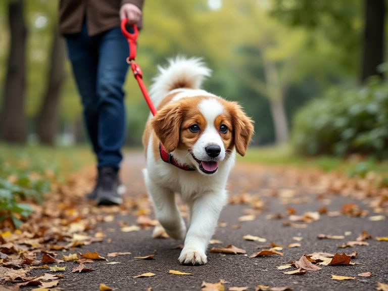 dog leash walking